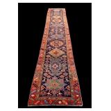 Antique Persian Karaja Rug / Runner ~16.5