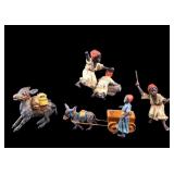 Antique Cold Painted Cast Metal Figures