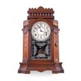 Antique Wm. L Gilbert  Walnut Parlor Clock