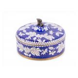 Chinese Cloisonne Enamel Lidded Trinket Box
