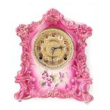 Antique Gilbert Porcelain Mantel Clock