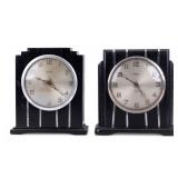 Pair of Vintage Gilbert Mantel Clocks