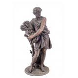Early Cast Bronze Wheat Harvester Statue
