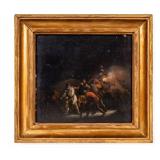 19th C Oil on Board, Framed
