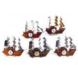 Vintage United Clock Clipper Ship Clocks (5)