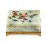 Chinese Abraded Jade Jewelry Casket