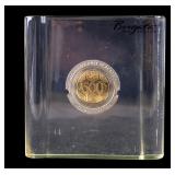 Vintage Casio Token Paperweight