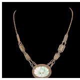 Antique Carved Jade Necklace