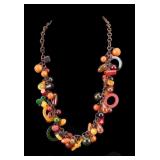 Vintage Bakelite Charm Necklace