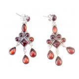 Amber Evening Earrings