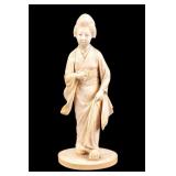 Japanese Carved Geisha Figure