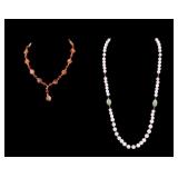 Rose Quartz & Carnelian Necklaces