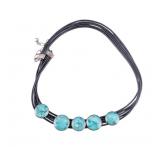 Jay King Turquoise and Rainbow Casilica Necklace