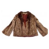 Leopard Fur Cropped Jacket