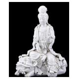 Chinese Blanc de Chine Dehua Guanyin Statuette