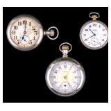 Elgin, Waltham, and Illinois Pocket Watches