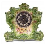 Gilbert Clock Co. Porcelain Mantel Clock