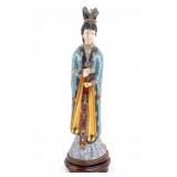 Large Chinese Cloisonne Figure of Kwan Yin