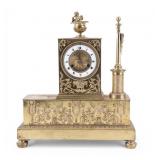 French Empire Bronze Mantle Clock