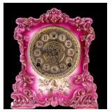 Porcelain Mantel Clock, Gilbert Clock Co.