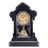 Jet Wm. Gilbert Embonized Mantle Clock