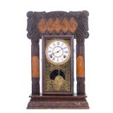Antique Ingraham Steam Pressed Gingerbread Clock