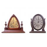 Pair of Vintage Waltham Mantel Clocks