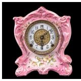 Antique Porcelain Mantel Clock, No. 413