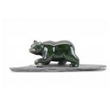Abraded Jade Bear Figurine