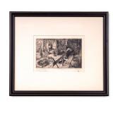 Early Erlund Hudson (UK 1912-2011) Engraving