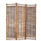 3-Panel Bamboo Privacy Screen