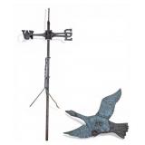Cast Metal Goose-Form Weather Vane