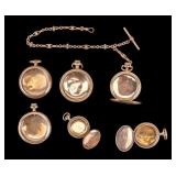 Early Gold Filled Pocket Watch Cases
