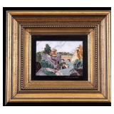 Pietra Dura Inlaid in Stone Plaque, 1988