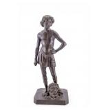 David & Goliath Cast Bronze Statue