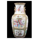 Chinese Large Gilt Rose Medallion Vase