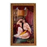 Antique Oil on Canvas After 'The Sulamite'