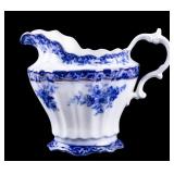 Stanley Touraine Flow Blue Porcelain Pitcher