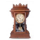 Antique 'Leopard' Walnut Parlor Clock
