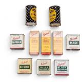 Vintage Ideal Brand Spice Tins and Extract Boxes
