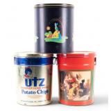 Vintage Chip Tins (3)