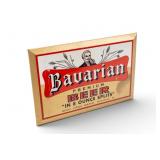 Bavarian Premium Beer Tin Litho on Cardboard Sign