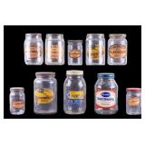 Advertising Jars with Labels (10)
