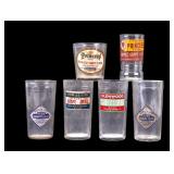 Vintage Glass Jelly Jars (6)