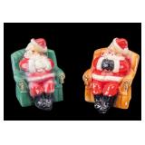 Chalkware Sleeping Santa Coin Banks