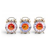 3 Vintage Lux Robertshaw Clocks