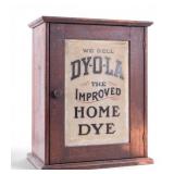 Vintage Dy-O-La Home Dye Spool Cabinet