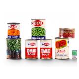 Vintage Cans with Original Labels