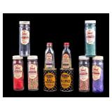 10 Vintage Spice and Sprinkle Containers