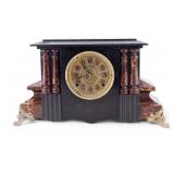 Wm. Gilbert Marbleized Mantle Clock